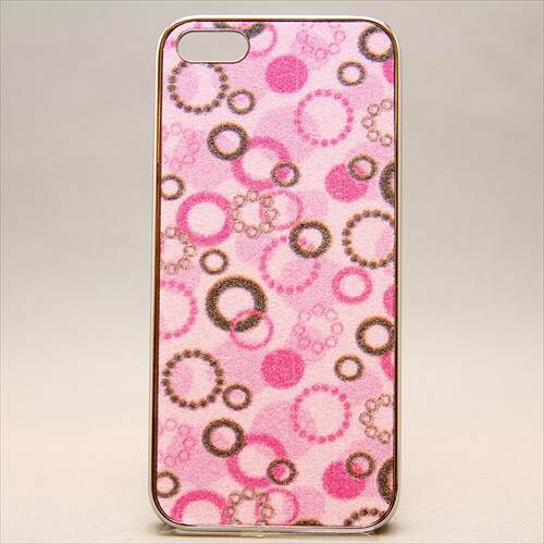 MINIOPAL CASE 19462 [iPhone5用 バブルシリーズ ピンク×シルバー]