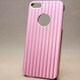 MINIOPAL CASE 86047 [iPhone5用 単色アルミシリーズ ライトピンク×シルバー]