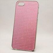 MINIOPAL CASE 86030 [iPhone5用 背面カバータイプ ライトピンク×シルバー 単色シルバー調]