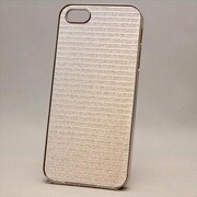 MINIOPAL CASE 81745 [iPhone5用 背面カバータイプ ホワイト×シルバー 単色シルバー調]