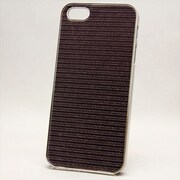 MINIOPAL CASE 84302 [iPhone5用 背面カバータイプ ブラック×シルバー 単色シルバー調]