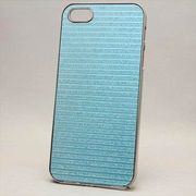 MINIOPAL CASE 84319 [iPhone5用 背面カバータイプ ブルー×シルバー 単色シルバー調]