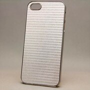 MINIOPAL CASE 84326 [iPhone5用 背面カバータイプ シルバー×シルバー 単色シルバー調]