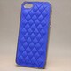 MINIOPAL CASE 87334 [iPhone5用 合皮キルティングシリーズ ブルー×シルバー]