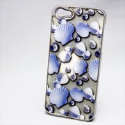 MINIOPAL CASE 91973 [iPhone5用 貝殻シリーズ ブルー×シルバー]