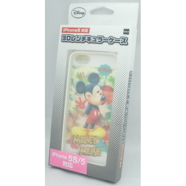 LCC-WH-MC レンチキュラーケースiPhone5c WHITE [ミッキー]