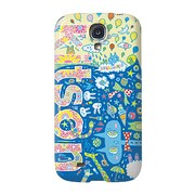 GALAXY S4 SC-04E用ケース aiWORKS 青 7221