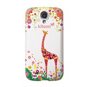 GALAXY S4 SC-04E用ケース きりん 白 7138