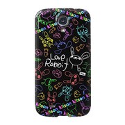 GALAXY S4 SC-04E用ケース RABBIT 黒 7144
