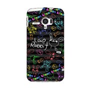 7345 [SH-06Eケース LOVE RABBIT 黒]