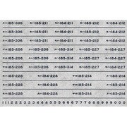 Nゲージ 1867 185ケイシャバンインレタ