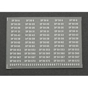 495 [Nゲージ DF50ナンバーインレタ1 メタ銀]
