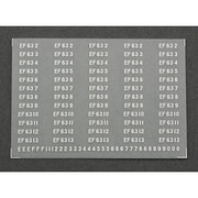 496 [Nゲージ EF63ナンバーインレタ1 メタ銀]