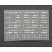 555 [Nゲージ EF66ナンバーインレタ2 メタ銀]