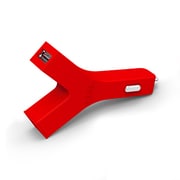 Y-Charge USB Car Charger - 4.2A Red YCHG42RD-T
