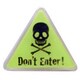 Don’t Enter！・グリーン 防犯ステッカー