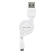 microUSB充電ケーブル GH-UCRMB-WH