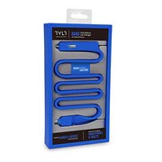 Band Car Charger - 2.1A output with Micro-USB Blue MIC-BANDBL-T