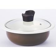 ホーロー卓上鍋 20cm ブラウン DHTA20BR