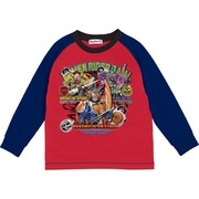 ガイム AR長T 2211228 アカ110 [NEXTPETS！ 仮面ライダー鎧武 図鑑柄 レッド×ネイビー 110cm]