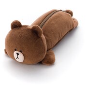 LINE CHARACTER ペンケース ブラウン