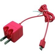 スマートフォン(microUSB)用 ミニACアダプタ ピンク RM-2480PK