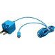 スマートフォン(microUSB)用 ミニACアダプタ ブルー RM-2480BL