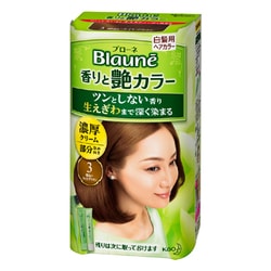 ブローネ香りと艶カラークリーム 3 [濃厚クリーム 早染めタイプ 明るいライトブラウン]