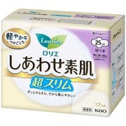 ロリエ しあわせ素肌 超スリム 特に多い昼用 羽つき 25cm 17個 [生理用ナプキン]