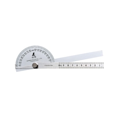 プロトラクター No.19 シルバー φ90 竿目盛10cm 2本竿 62490