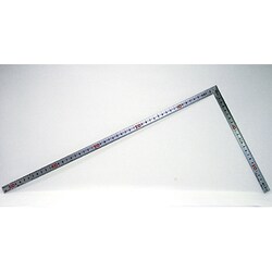 曲尺同厚 シルバー 50cm 表裏同目 マグネット付 JIS 10175