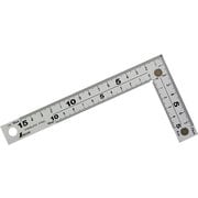 曲尺厚手広巾 シルバー 15cm 表裏同目 8段目盛 cm表示 マグネット付 10435