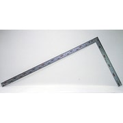 曲尺厚手広巾 シルバー 50cm 表裏同目 6段目盛 マグネット付 JIS 10445