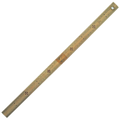 竹製ものさし 50cm ハトメ付 71765
