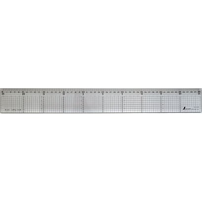 カッティングスケール アクリル製 50cm ステン鋼付 77086