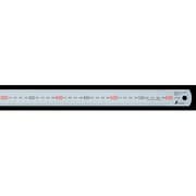 13021 [直尺 シルバー 60cm 赤数字入 JIS]