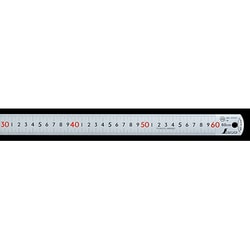 ピックアップスケールシルバー60cm cm表示 上下1mmピッチ 赤数字入 JIS 13137