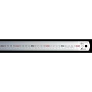 直尺 シルバー 60cm 上下段1mmピッチ 赤数字入 JIS 13412