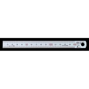 13501 [マグネチックスケール シルバー 15cm 赤数字入 マグネット付 JIS]