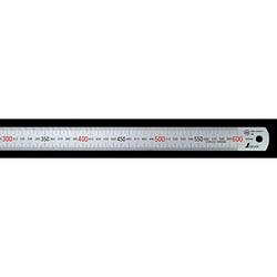 マグネチックスケール シルバー 60cm 赤数字入 マグネット付 JIS 13536