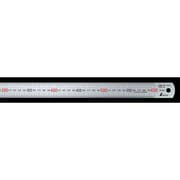 13536 [マグネチックスケール シルバー 60cm 赤数字入 マグネット付 JIS]