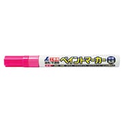 78419 [工事用 ペイントマーカー 中字 丸芯 蛍光ピンク]