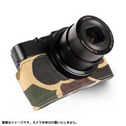ソニーRX100M2/100兼用迷彩柄カメラハーフケース ナイロンネックストラップセット ZEL-RX100MK2-CF