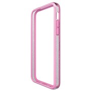 PS-A13HVB10 [iPhone 5c用 ハイブリッドバンパー クリアラメ×ライトピンク]