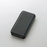 PS-A13PLFYBK [iPhone 5c用 ソフトレザーカバー （横開き） ブラック]