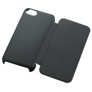PS-A13PVFBK [iPhone 5c用 シェルカバー （フラップ） ブラック]