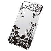 PS-A13PVT09 [iPhone 5c用 シェルカバー （アップルテクスチャ） シルエットフラワー]