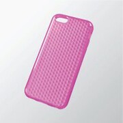 PS-A13UCJPND [iPhone 5c用 ソフトケース （ダイアモンドカットラメ） ディープピンク]