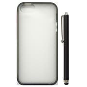 IP5-DS-TP02-BLA-P [iPhone 5s/5用 ソフトケースTPUダブルショットブラックセット （スタイラスペン）]