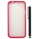 IP5-DS-TP02-RED-P [iPhone 5s/5用 ソフトケース TPUダブルショットレッド セット （スタイラスペン）]